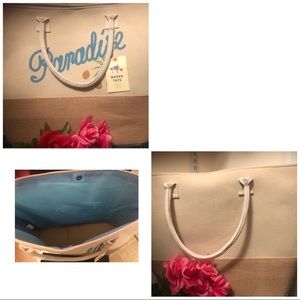 Blue Star Clothing Co. woven beach tote